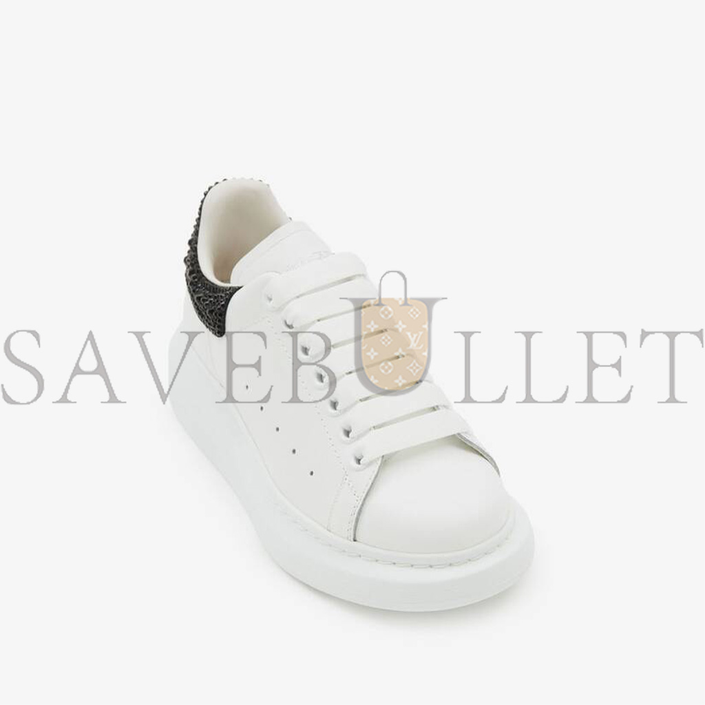 Ale*d*r m*q*en oversized sneaker in whitejet black 666407wia4z9581